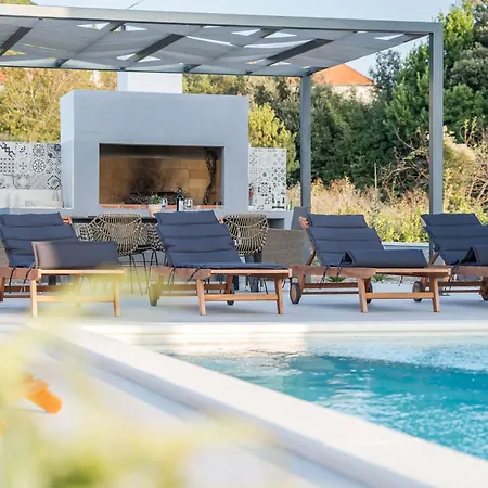 My Dalmatia - Luxury Tala With Amazing Sea View, Private Heated Pool And Sauna Pašman