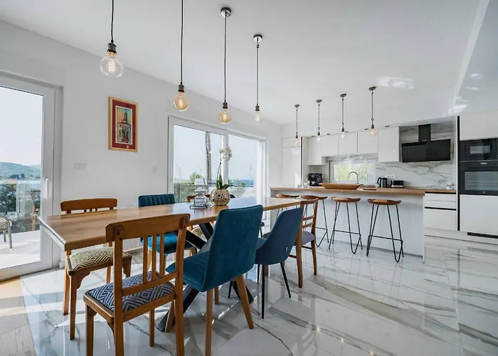 Ferienhaus My Dalmatia - Luxury Tala With Amazing Sea View, Private Heated Pool And Sauna *