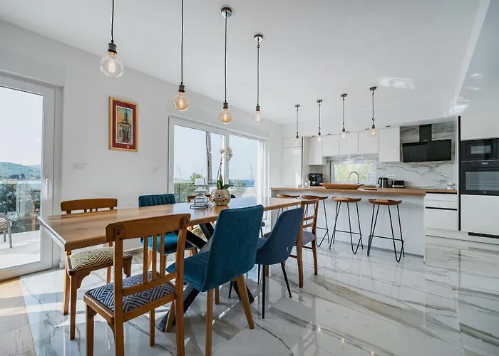 My Dalmatia - Luxury Tala With Amazing Sea View, Private Heated Pool And Sauna