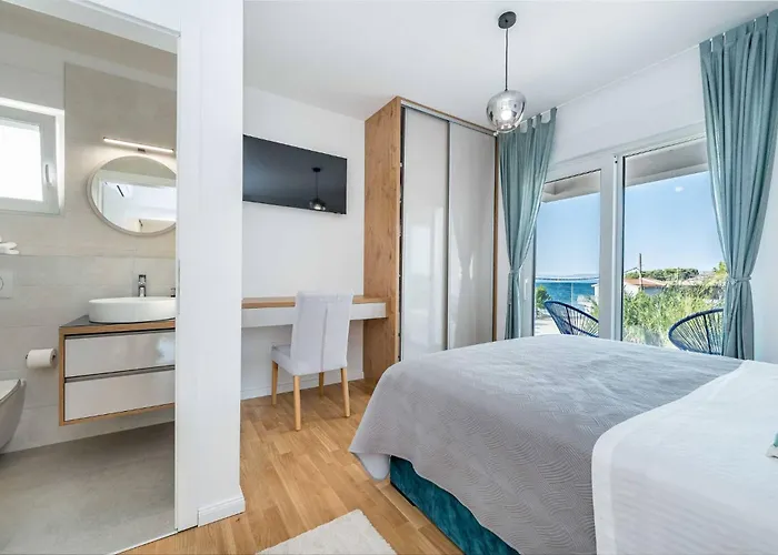 My Dalmatia - Luxury Tala With Amazing Sea View, Private Heated Pool And Sauna